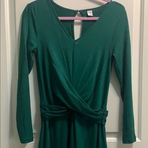 Green cotton jumpsuit